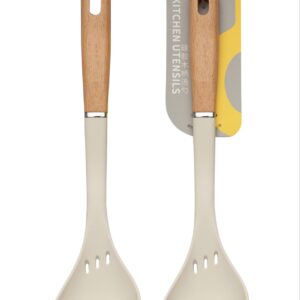Silicone Soup Ladle with Wood Handle S582 - Image 1