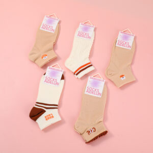 Special Offer-Solid Color Cartoon Embroidered Women's Ankle Socks-48 - Image 1