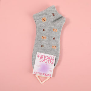 Special Offer-Bear Letter Embroidered Women's Ankle Socks-30 - Image 2