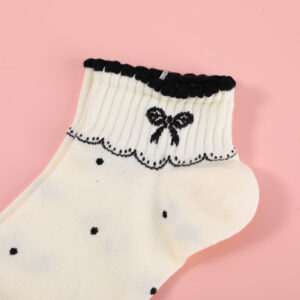 Special Offer-Stripe Polka Dot Embroidered Women's Ankle Socks-15 - Image 3