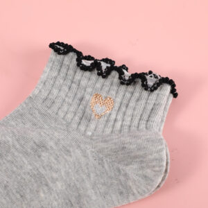 Special Offer-Lace Heart Stripe Women's Ankle Socks-13 - Image 3
