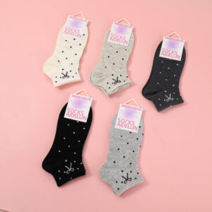 Special Offer-Polka Dot Stripe Bow Women's Ankle Socks-8 - Image 1