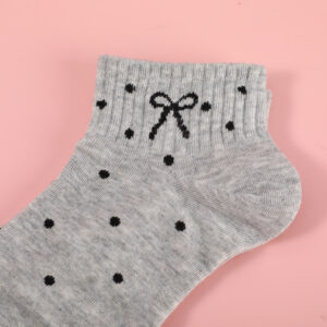 Special Offer-Polka Dot Stripe Bow Women's Ankle Socks-8 - Image 3