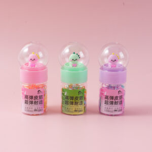 Colorful Round Barrel Rabbit Hair Ties -1158 - Image 1