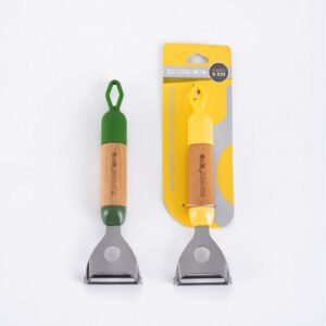 Large Silicone Strainer with Wooden Handle S030 - Image 1