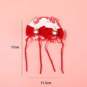 New Year Series Fabric Hair Clip - 15 - Image 2