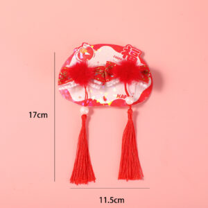 New Year Series Fabric Hair Clip - 10 - Image 2