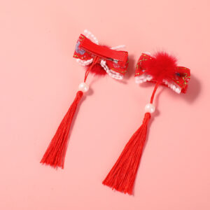 New Year Series Fabric Hair Clip - 10 - Image 3