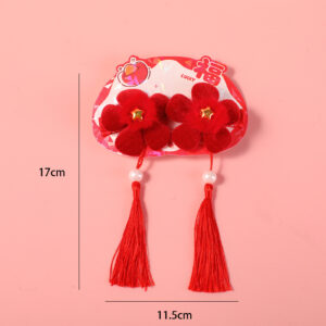 New Year Series Fabric Hair Clip - 7 - Image 2