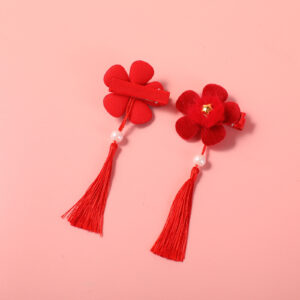 New Year Series Fabric Hair Clip - 7 - Image 3