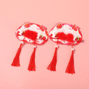 New Year Series Fabric Hair Clip - 1 - Image 1