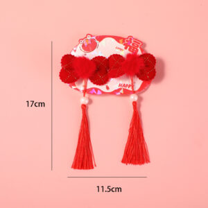 New Year Series Fabric Hair Clip - 9 - Image 2