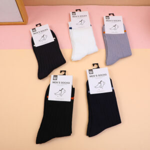 Knitted Men's Crew Cotton Socks - Image 1