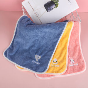 Three-dimensional cartoon embroidered square towel 30*50 - Image 3