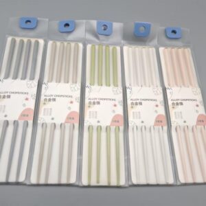 Bauhinia Series Alloy Chopsticks–2 Pairs-B-368 (A-41) - Image 1