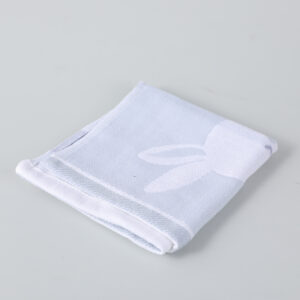 Big ear rabbit square towel 25x25-657 - Image 2