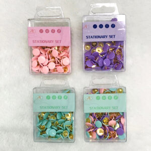 Plastic coated drawing pin-65pcs - Image 1