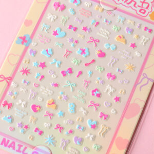 Classic Embossed Nail Stickers – Boxed - Image 3