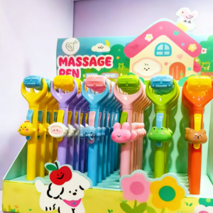 Animal Massage Roller Gel Pen – Black - Image 1