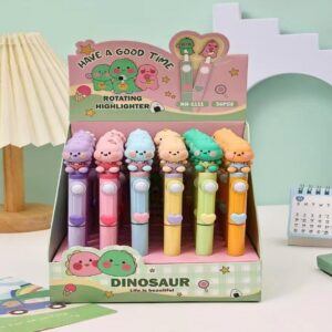 Dinosaur Spinner Highlighter Pen - Image 1