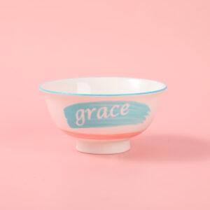 4.65 Tall "Graceful Living" Ceramic Bowl(with inner box) - Image 1