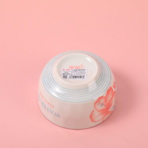 4.65 Diamond-Pattern "Spring Bloom" Ceramic Bowl(with inner box) - Image 3