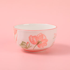 4.65 Diamond-Pattern "Lotus Blossom" Ceramic Bowl(with inner box) - Image 1