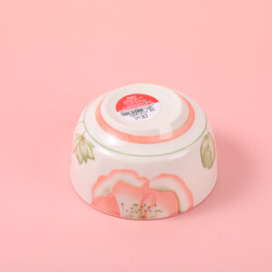 4.65 Diamond-Pattern "Lotus Blossom" Ceramic Bowl(with inner box) - Image 3