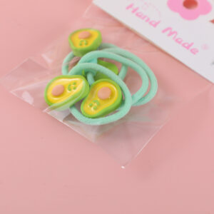 Fruit Series Children's Hair Ties 4pcs - Image 3
