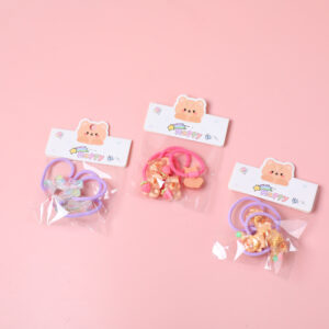 Frosted Series Children's Hair Ties 4pcs - Image 1