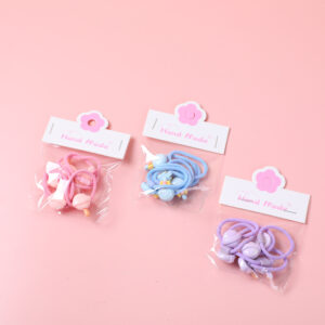 Cartoon Series Children's Hair Ties 6pcs-4 - Image 1