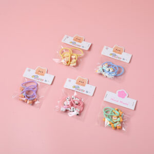 Cartoon Series Children's Hair Ties 4pcs - Image 1