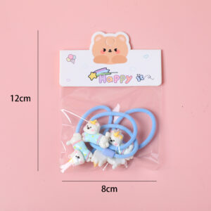 Cartoon Series Children's Hair Ties 4pcs - Image 2