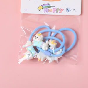 Cartoon Series Children's Hair Ties 4pcs - Image 3
