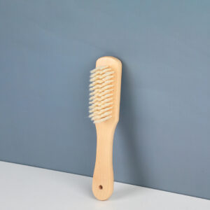 Solid wood soft wool shoe brush - Image 1