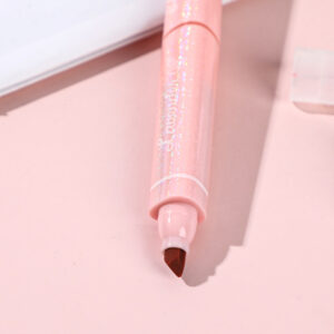 Triangle double head floral highlighter - pink(1 PC) - Image 3