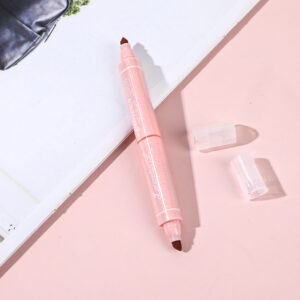 Triangle double head floral highlighter - pink(1 PC) - Image 5