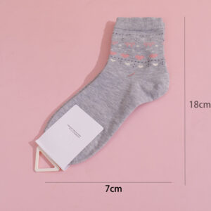 Fair Isle Women's Mid-Calf Socks -9 - Image 3