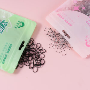Black Bagged Hair Ties -1169 - Image 3
