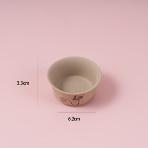 Rough Pottery Wide-Mouth Teacup – Monk Design (with inner box) 50ml - Image 2