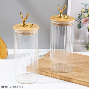 Deer head nordic style sealed jar-90*200 - Image 1
