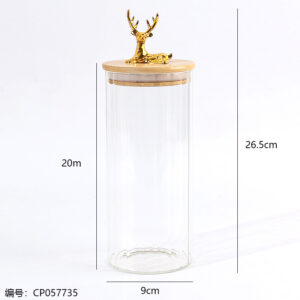 Deer head nordic style sealed jar-90*200 - Image 3