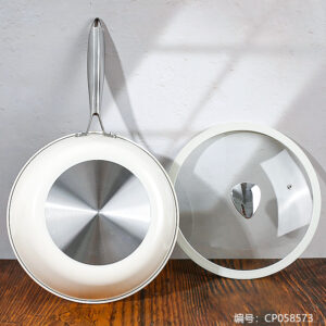 34cm Maple Leaf Ice Flame Threaded Wok - Image 2
