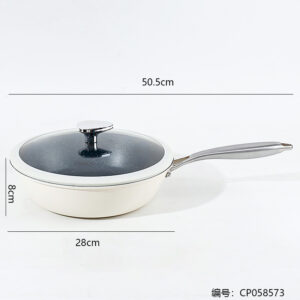 34cm Maple Leaf Ice Flame Threaded Wok - Image 3