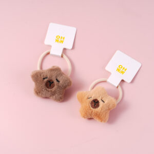 Coffee Star Plush Hair Tie - Image 1