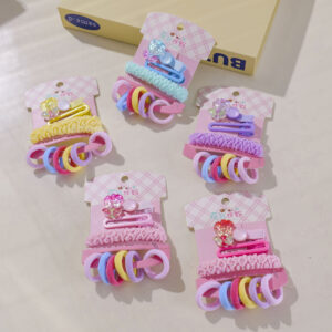 Flower Hair Accessories Set 9pcs - Image 1