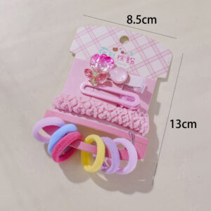 Flower Hair Accessories Set 9pcs - Image 3