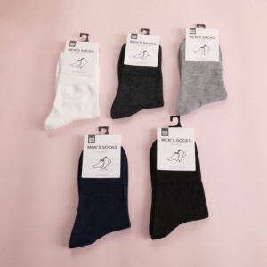 Elastic Cuff Men's Mid-Calf Socks - Image 1