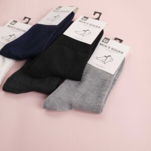 Elastic Cuff Men's Mid-Calf Socks - Image 2