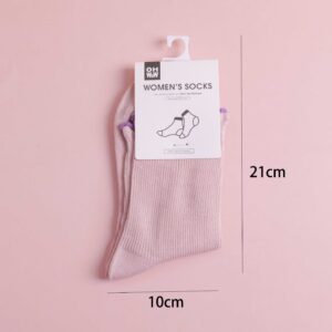 Lace Solid Color Women's Mid-Calf Socks - Image 3
